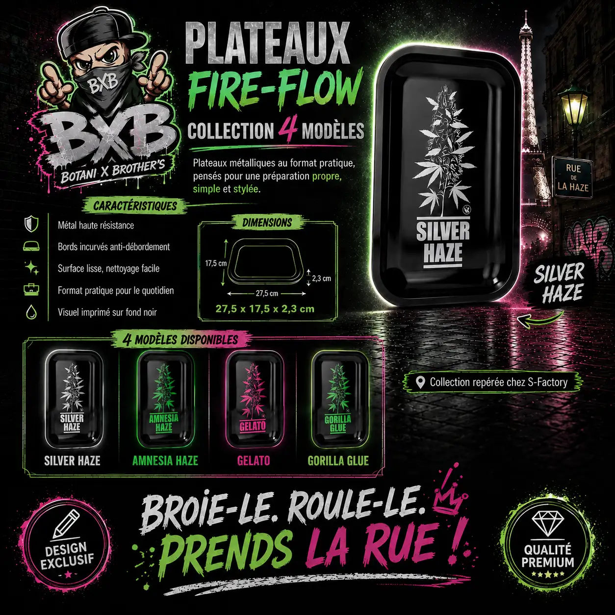 Les Plateaux Métalliques Fire-Flow