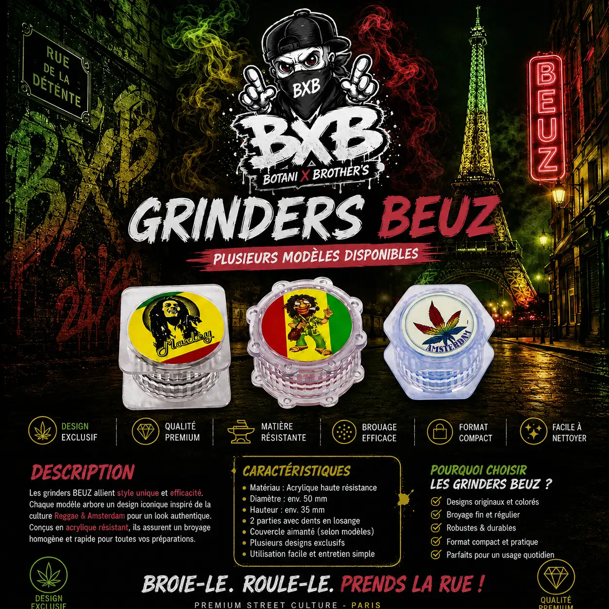 Grinder Acryliques