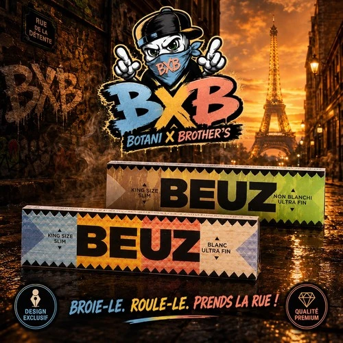 Feuilles Beuz King Size Slim (blanc et non blanchi)