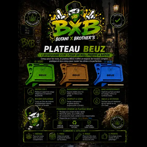 Plateau à Rouler BEUZ Eco en Chanvre – Petit Modèle
