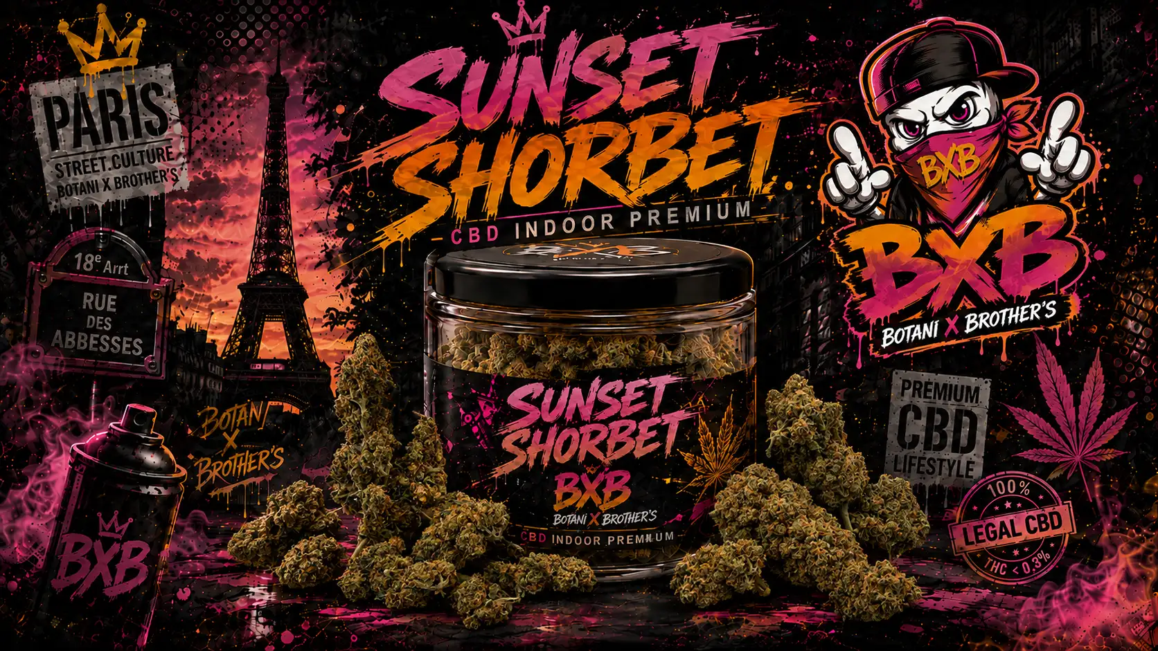 SUNSET SHORBET – Fleurs CBD Premium